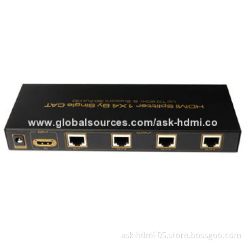HDMI Over 1 x Cat5 Splitter (1x4), Supports 3D